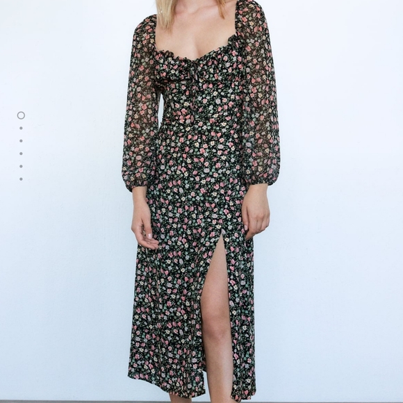 Zara Dresses & Skirts - Zara midi floral print dress